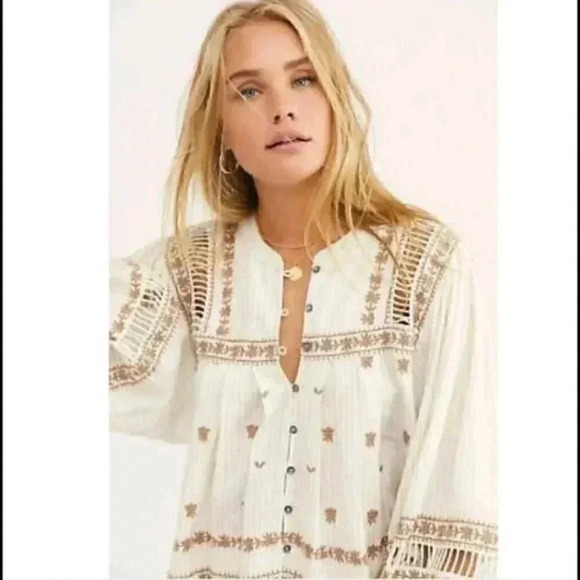 Free People Tops - Free People All Roads Lead To You Blouse